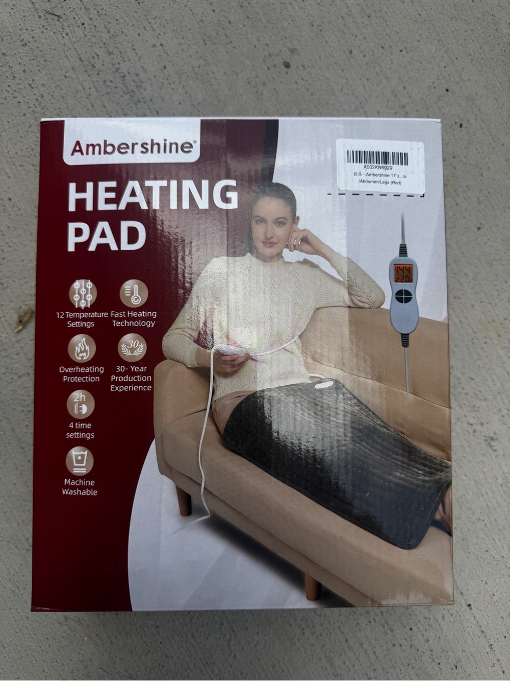 Ambershine Heating Pad - Black